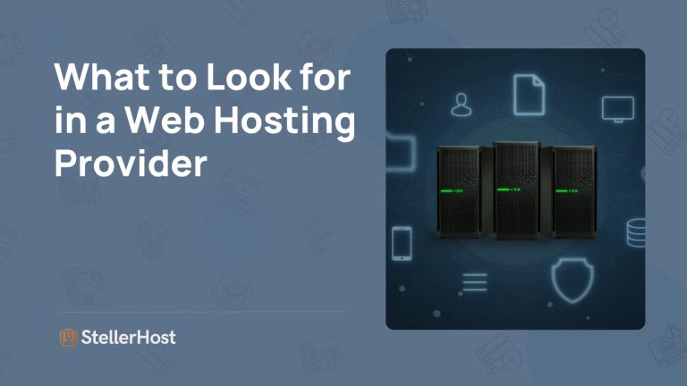 What to Look for in a Web Hosting Provider 3 What to Look for in a Web Hosting Provider