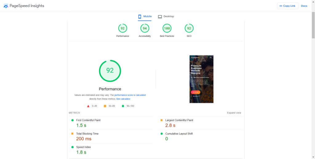 Peformance Ranking of the Best Web Design Companies in Ghana 3 EnspireFX Websites