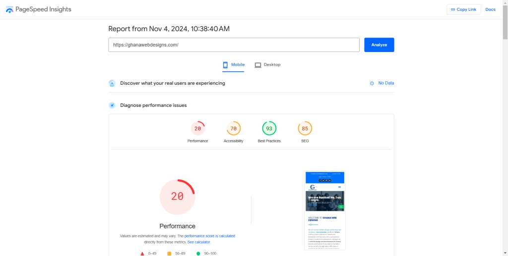 Peformance Ranking of the Best Web Design Companies in Ghana 5 Ghana Web Designs