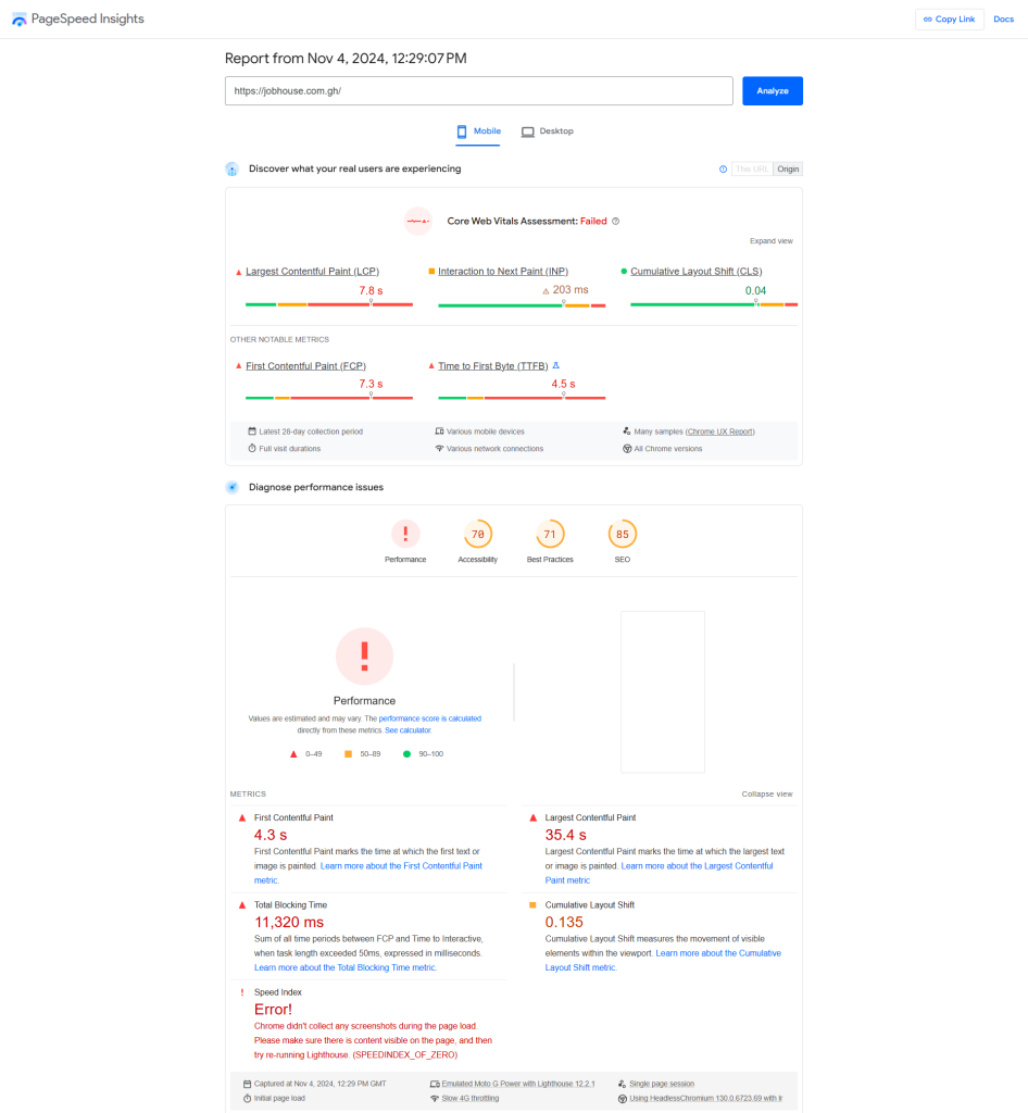 Peformance Ranking of the Best Web Design Companies in Ghana 6 JobHouse Ghana