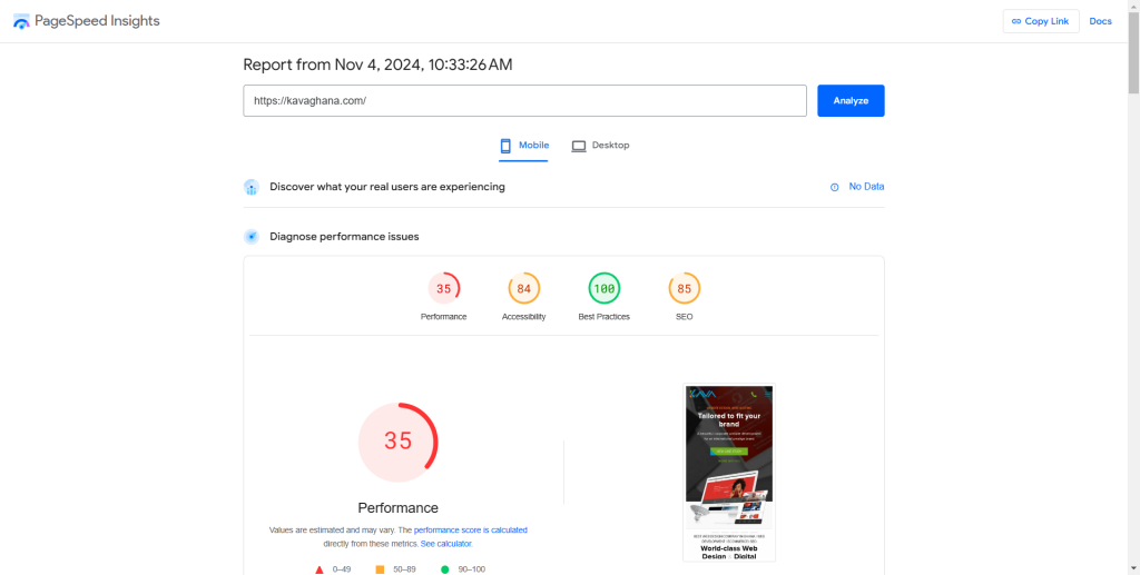 Peformance Ranking of the Best Web Design Companies in Ghana 4 Kava Ghana
