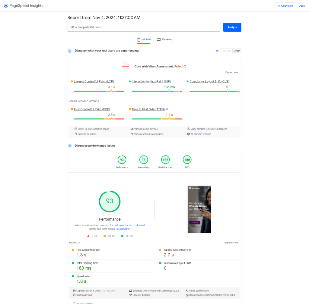 Peformance Ranking of the Best Web Design Companies in Ghana 2 WopeDigital
